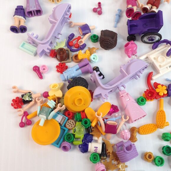 Lego FRIENDS & Disney Minifigure Parts Torso Head Legs Accessories Lot of 3.6 oz - Picture 4 of 7
